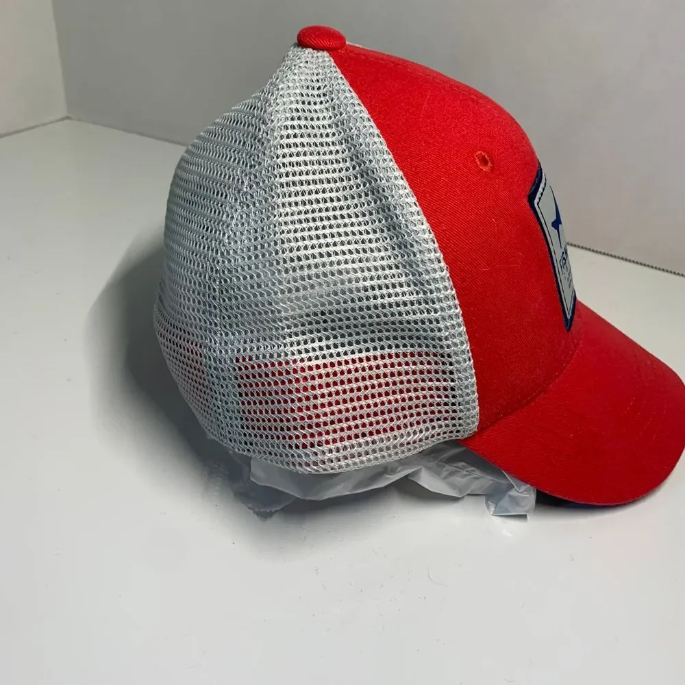 Fish Hippie Company Red Youth  Snapback Hat READ